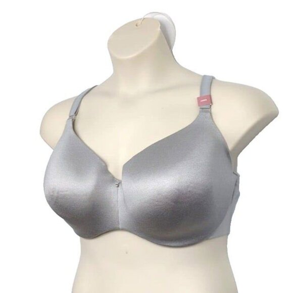 Lane Bryant Cacique Bra Lightly Lined Balconette Backsmoother Gray 46DD - Picture 3 of 7